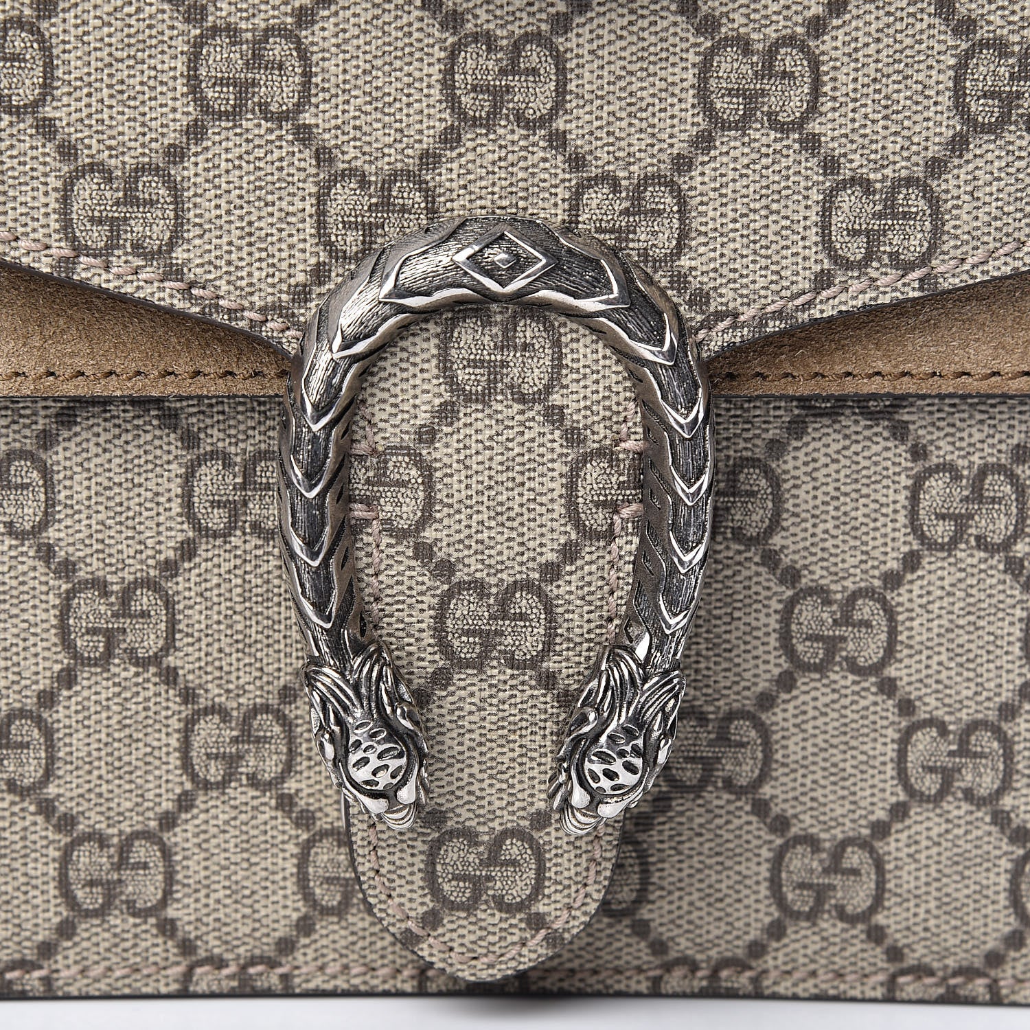 Gucci GG Supreme Monogram Mini Dionysus Shoulder Bag Taupe 8 of 10