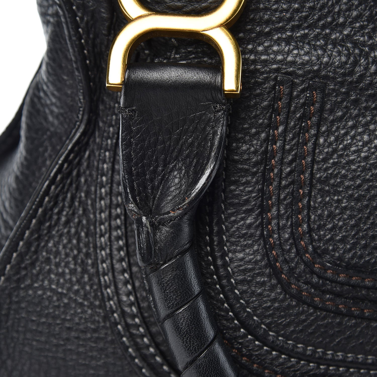Chloe Calfskin Medium Marcie Satchel Black 10 of 11