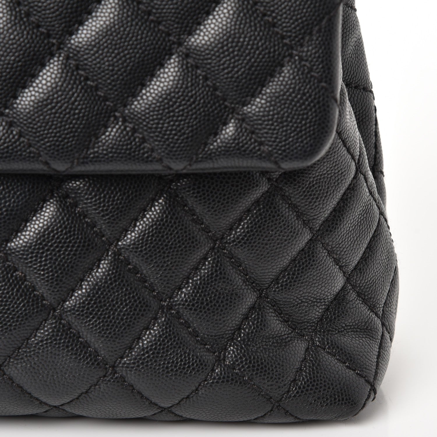 Chanel Caviar Quilted Medium Coco Handle Flap Black 9 of 9