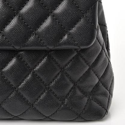 Chanel Caviar Quilted Medium Coco Handle Flap Black 9 of 9