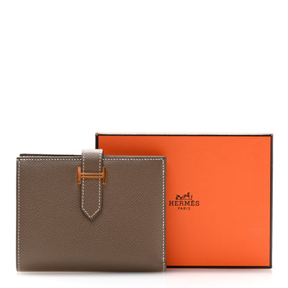 Hermes Epsom Bearn Compact Wallet Etoupe 12 of 12
