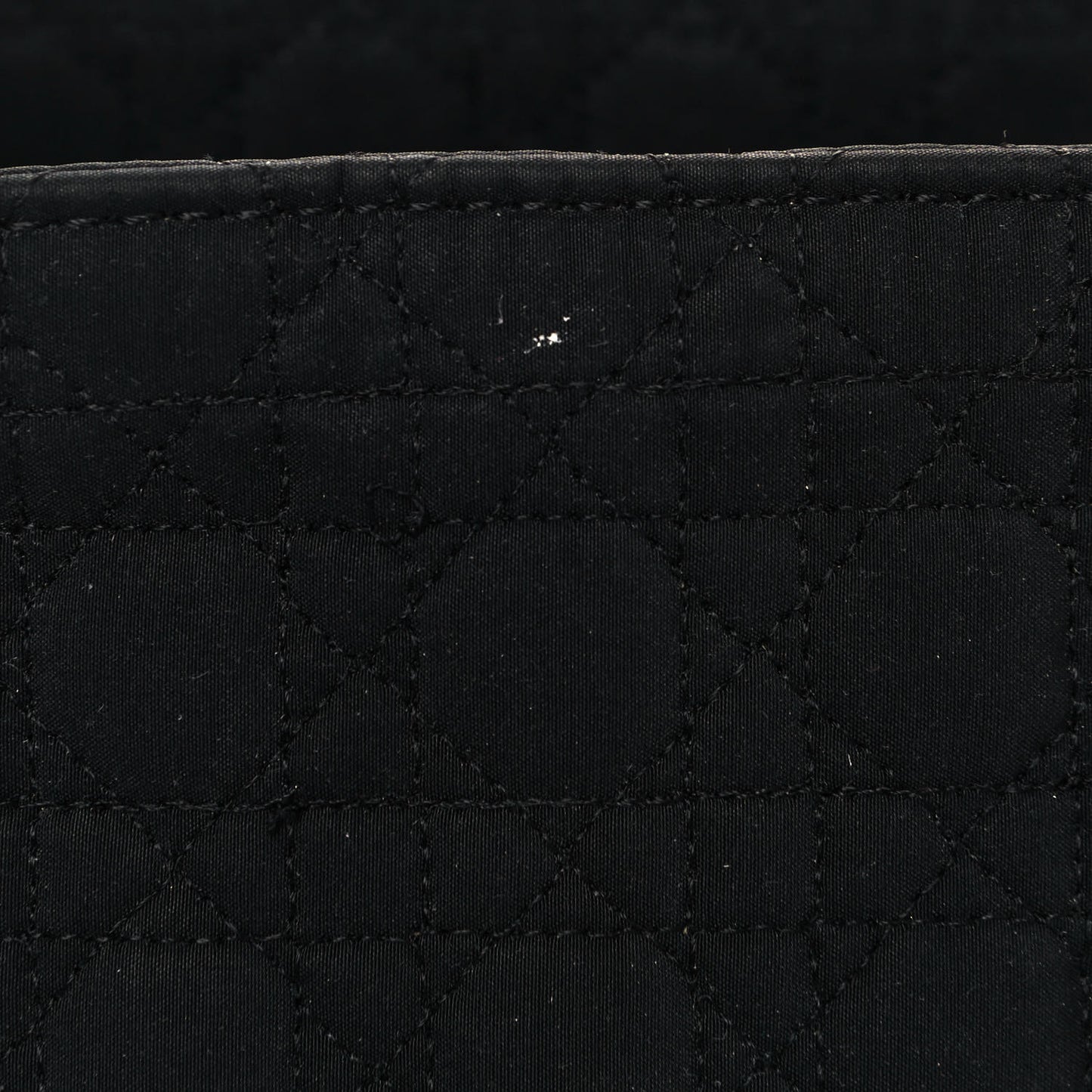 Nylon Cannage Medium Lady Dior Black