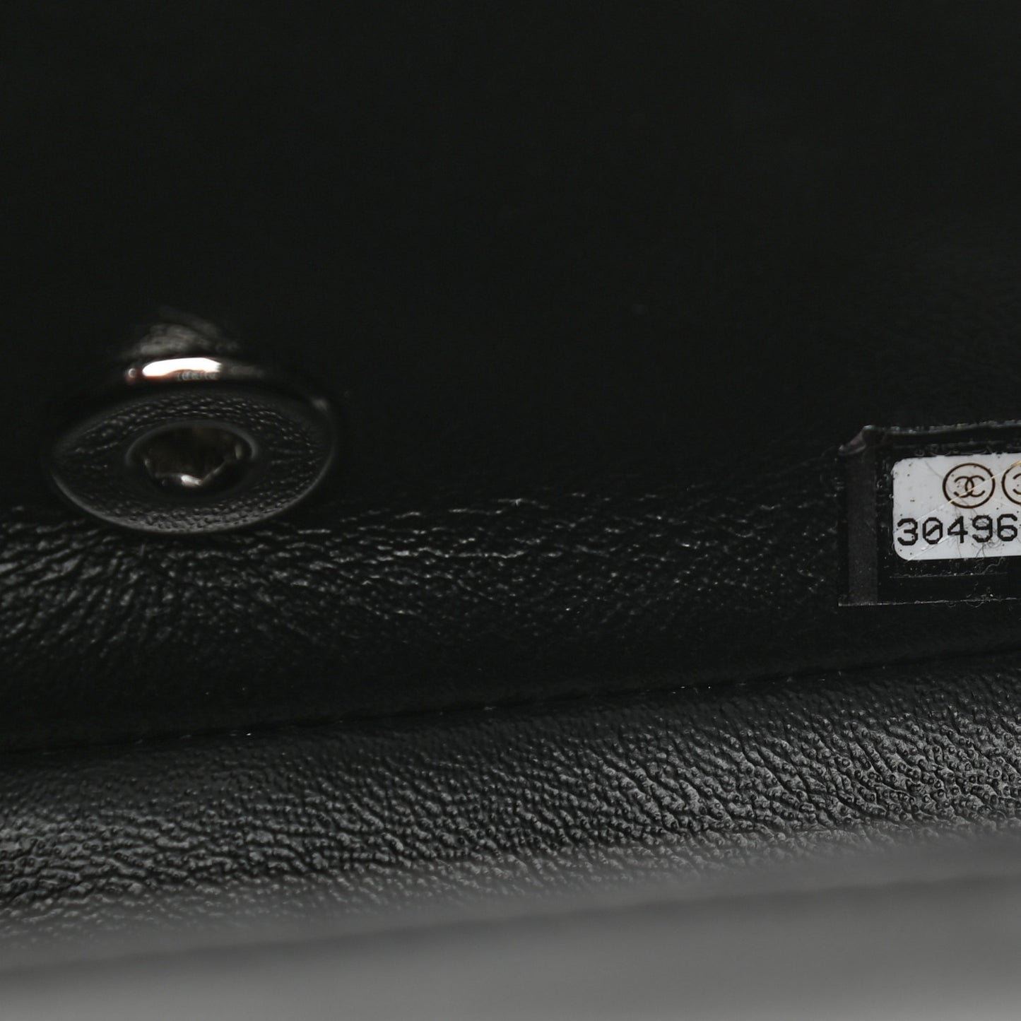 Lambskin Quilted Mini Square Flap Black