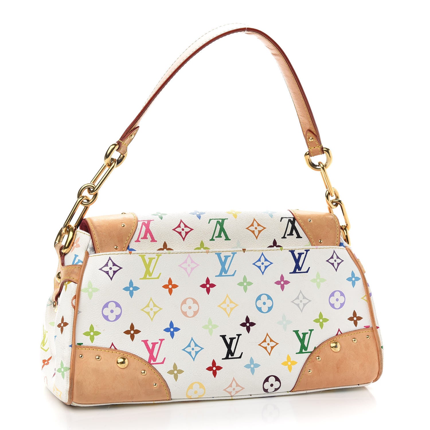 Louis Vuitton Monogram Multicolor Beverly MM White 3 of 12