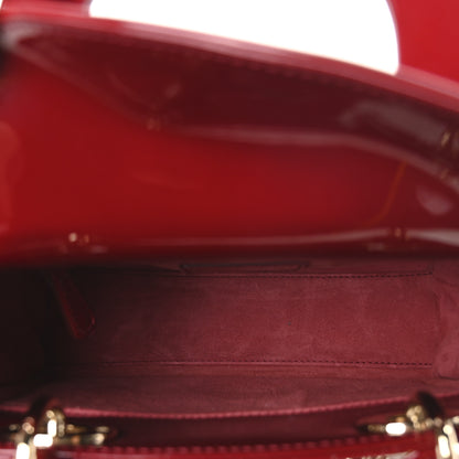 Christian Dior Patent Cannage Small Lady Dior Cherry Red 5 of 10