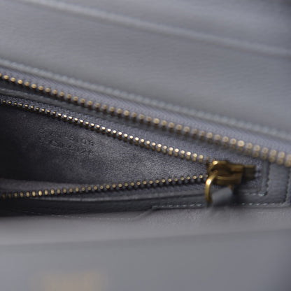 Celine Drummed Calfskin Micro Luggage Kohl 9 of 10