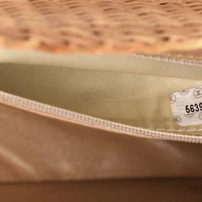 Chanel Rattan Basket Shoulder Bag Beige 8 of 11