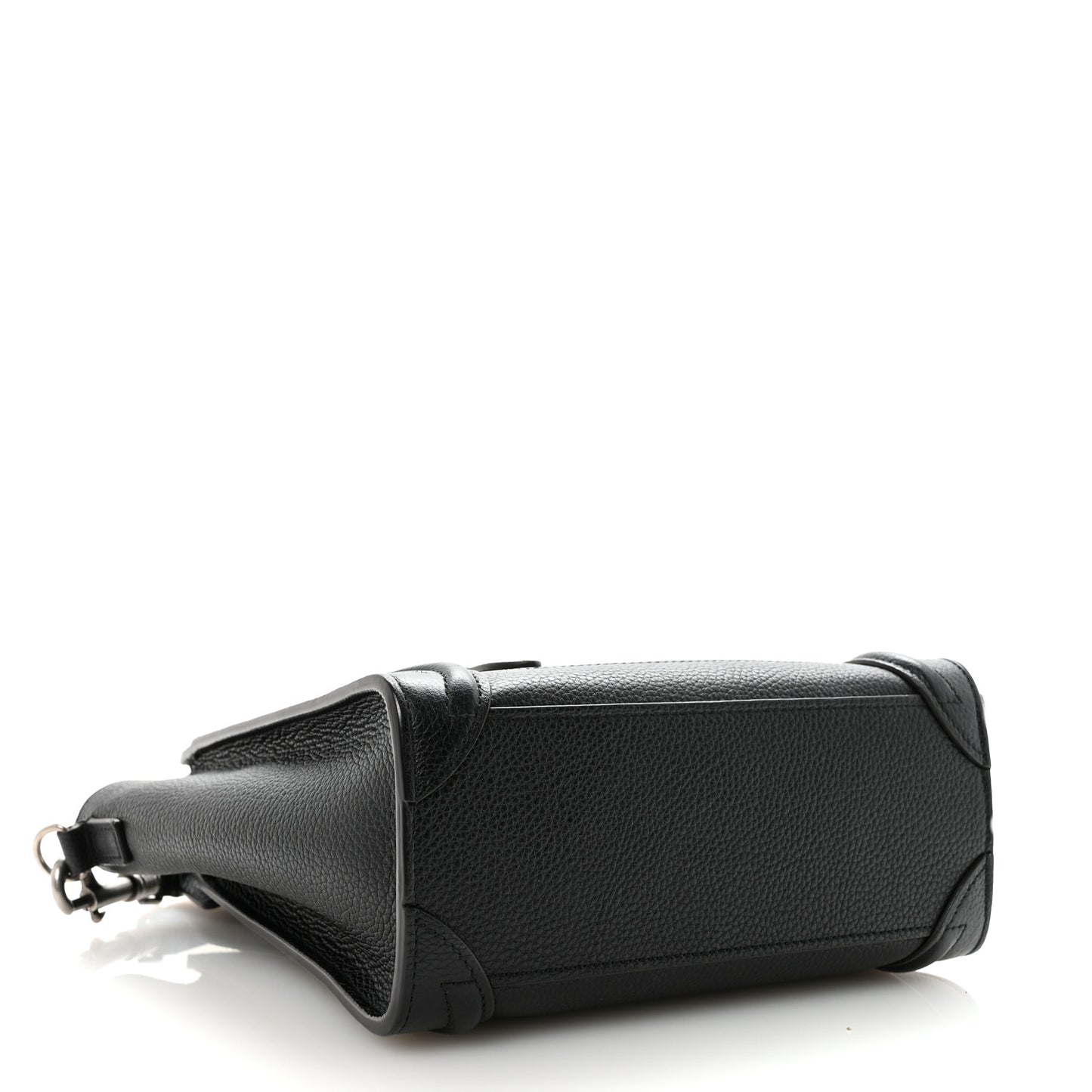 Drummed Calfskin Nano Luggage Black