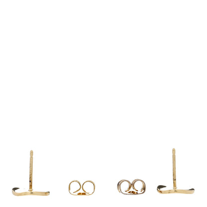 Tiffany 18K Yellow Gold Notes Round Stud Earrings 3 of 4