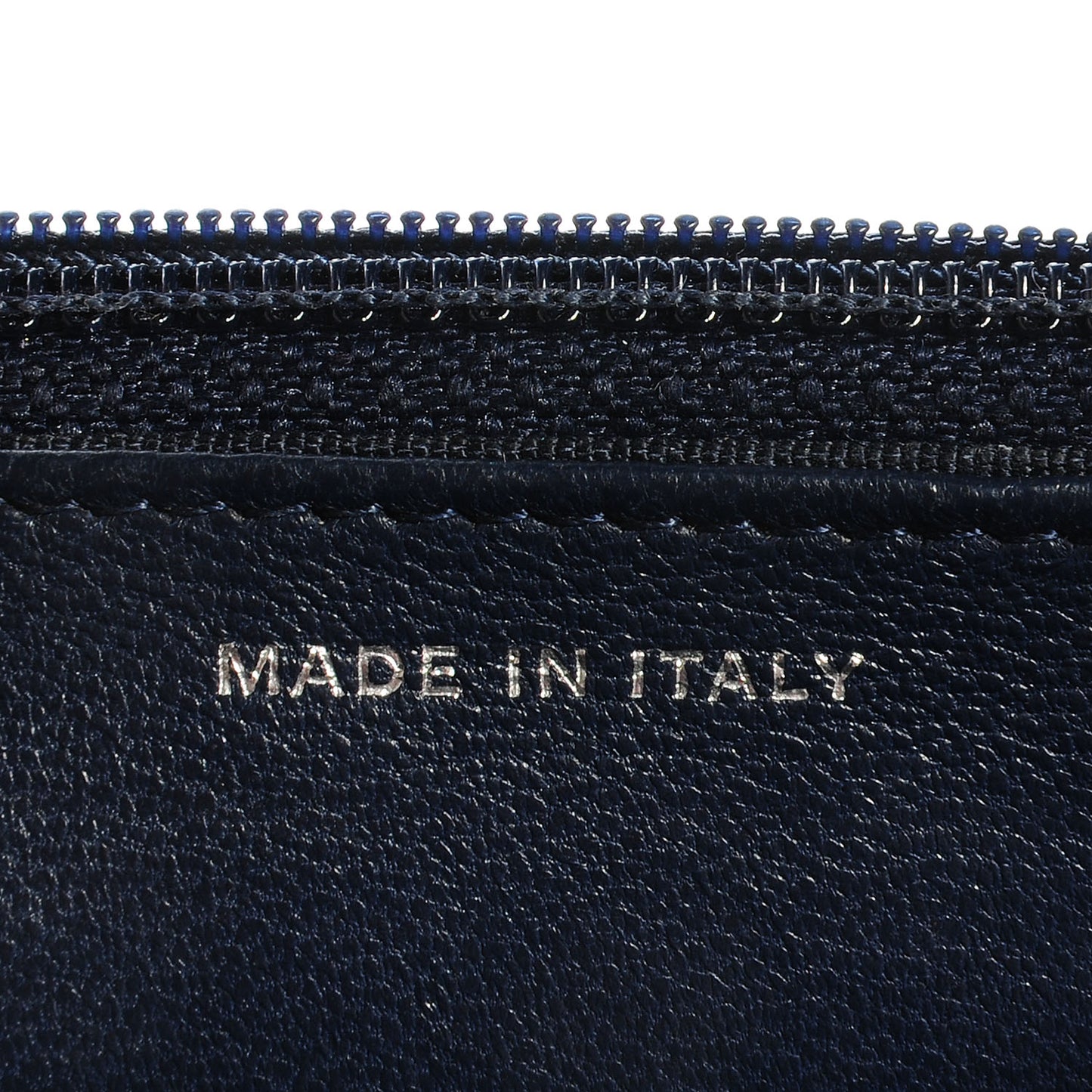 Lambskin Quilted Wallet On Chain WOC Blue
