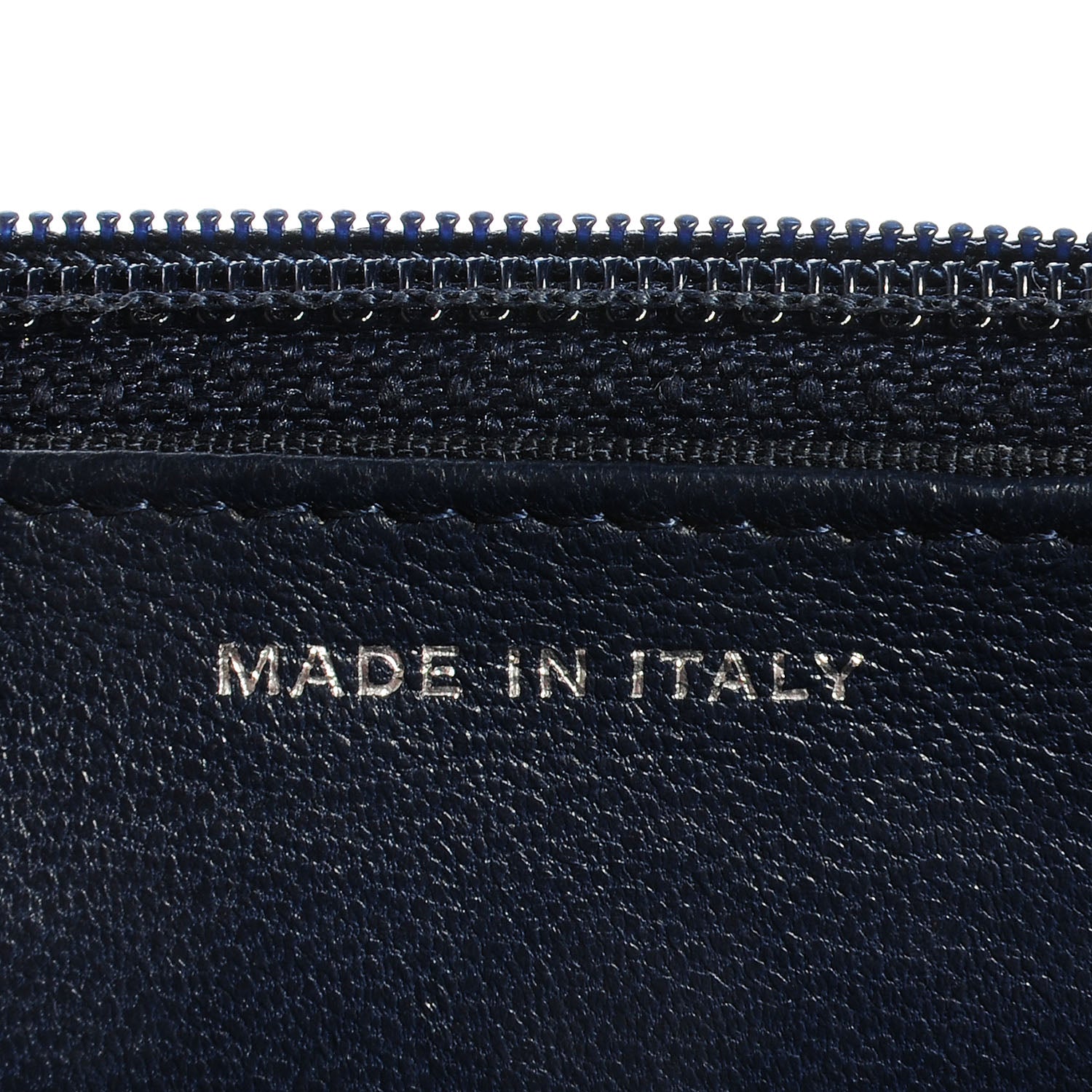 Chanel Lambskin Quilted Wallet On Chain WOC Blue 7 of 8