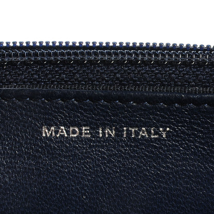 Chanel Lambskin Quilted Wallet On Chain WOC Blue 7 of 8