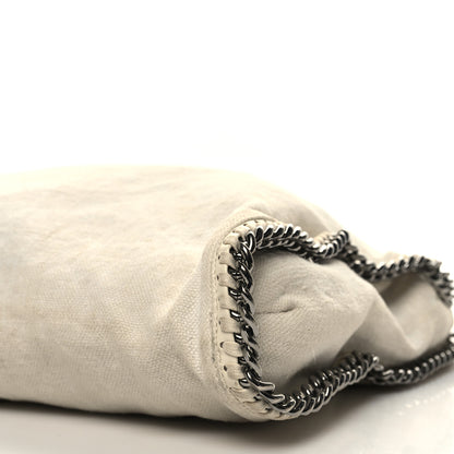 Stella McCartney Linen Falabella Fold Over Tote Pure White 10 of 11