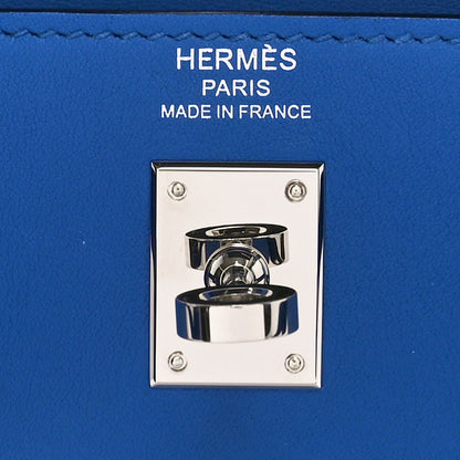 Hermes Swift Kelly Retourne 25 Bleu France 6 of 11