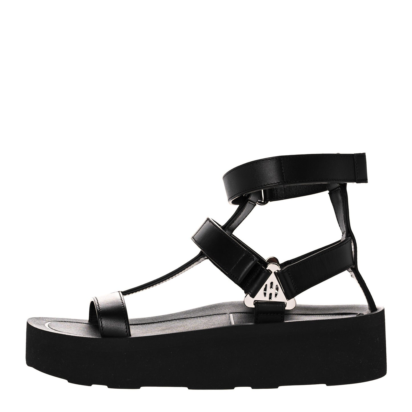 Calfskin Womens Enid Sandals 37 Black