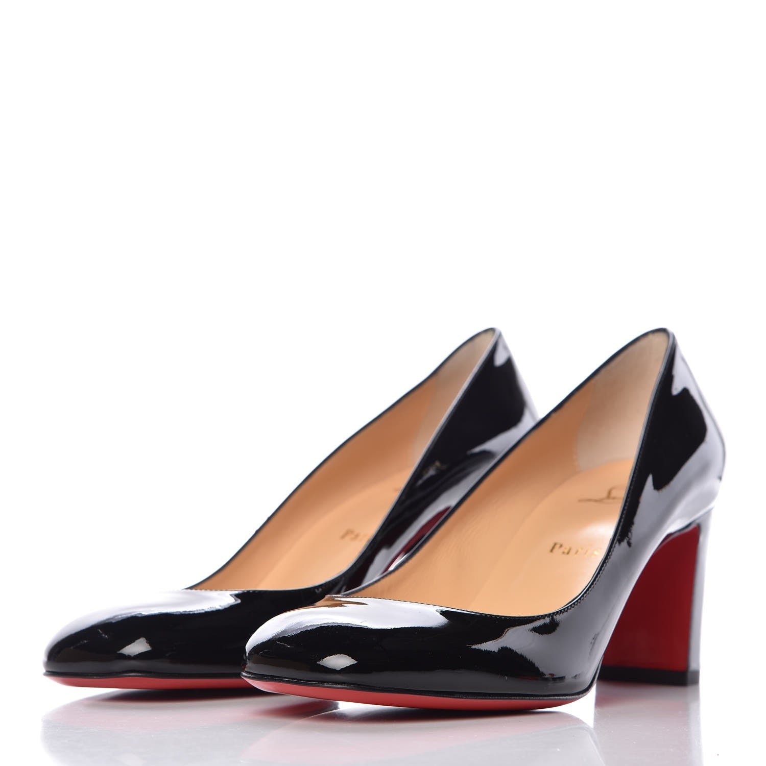 Christian Louboutin Patent Cadrilla 70 Pumps 39.5 Black 3 of 9