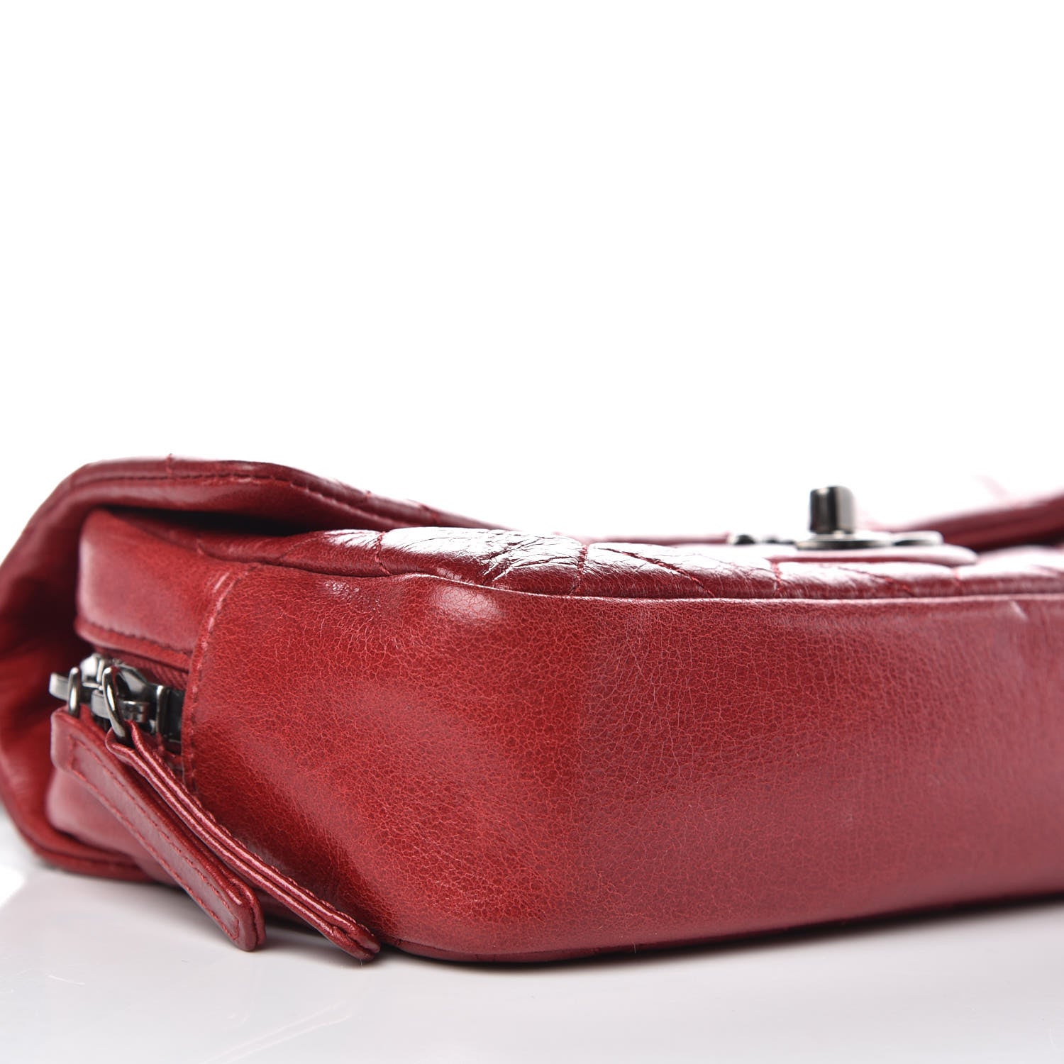 Chanel Glazed Calfskin Quilted Small Duo Color Flap Red 8 of 12