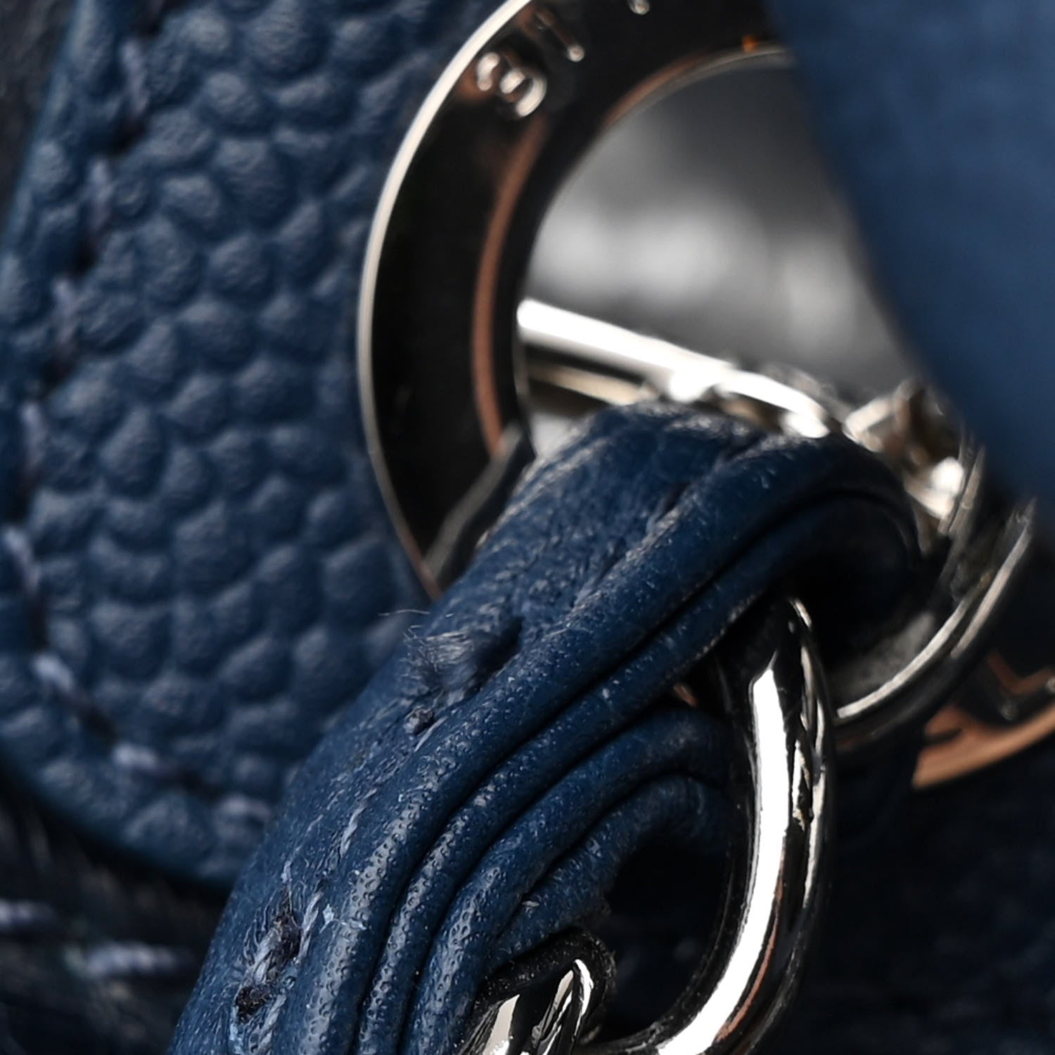 Chanel Glazed Calfskin Large Deauville Tote Blue 16 of 17