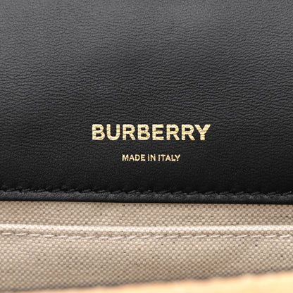 Burberry Raffia Horseferry Print Small Lola Bag Tan 6 of 10