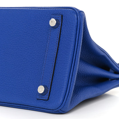 Hermes Togo Verso Birkin 25 Bleu Royal Capucine 10 of 11