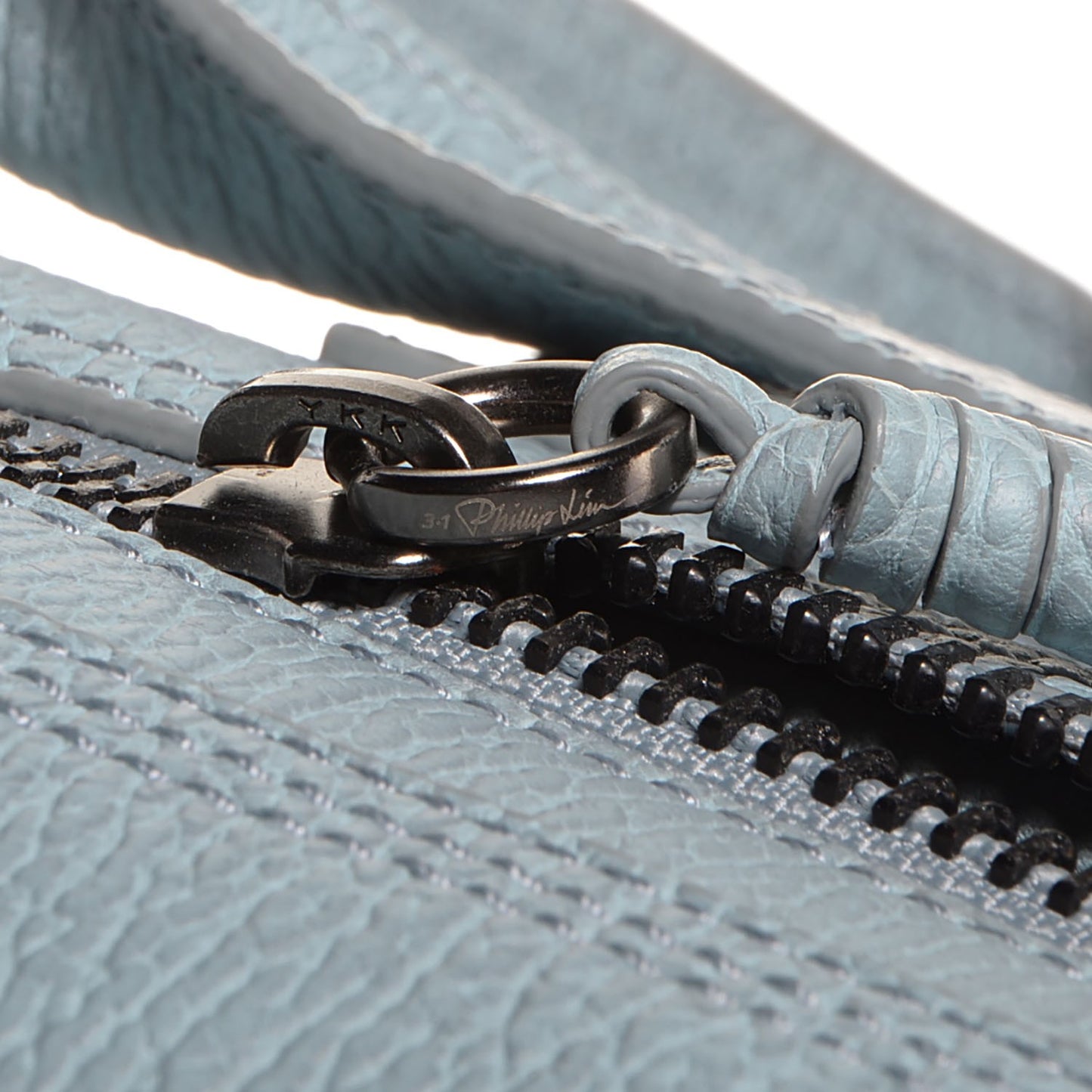 3.1 Leather Large Pashli Satchel Light Blue