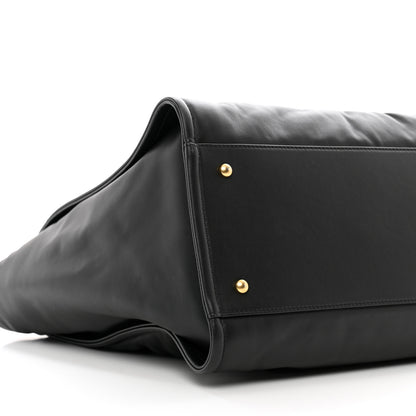 Chanel Calfskin Medium Deauville Tote Black 9 of 10