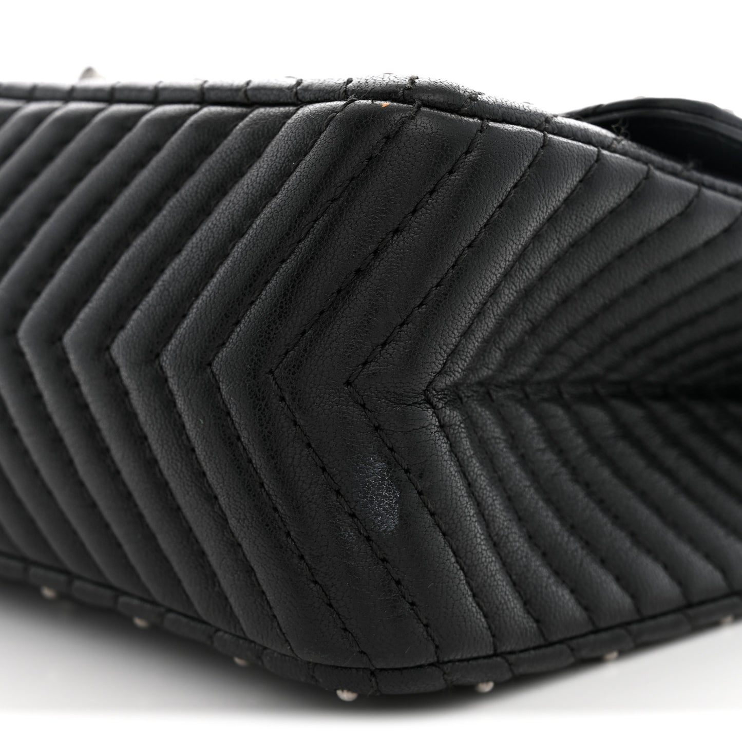 Sheepskin Chevron Quilted Studded 2.55 Reissue 226 Flap Black