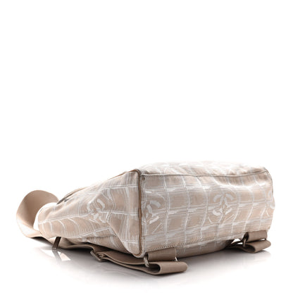 Chanel Nylon Travel Backpack Beige 4 of 12