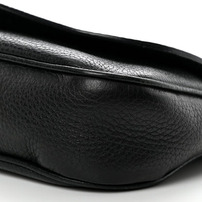 Gucci Pebbled Calfskin Medium Soho Flap Crossbody Black 10 of 15