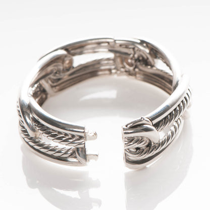 David Yurman Sterling Silver 20mm Labyrinth Link Bracelet 5 of 5