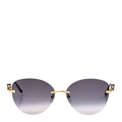 Cartier Panthere De Cartier Aviator Sunglasses Gold 4 of 7