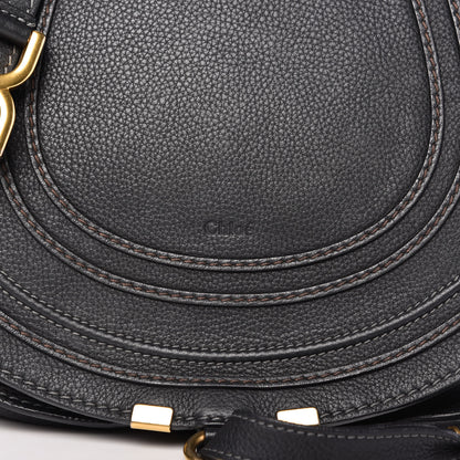 Chloe Calfskin Medium Marcie Round Crossbody Bag Black 10 of 12