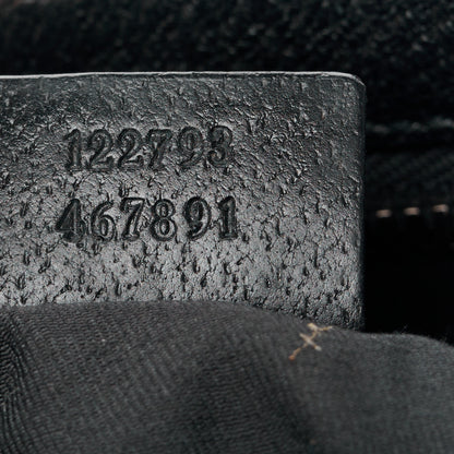 Gucci Monogram Flat Messenger Bag Black 7 of 11