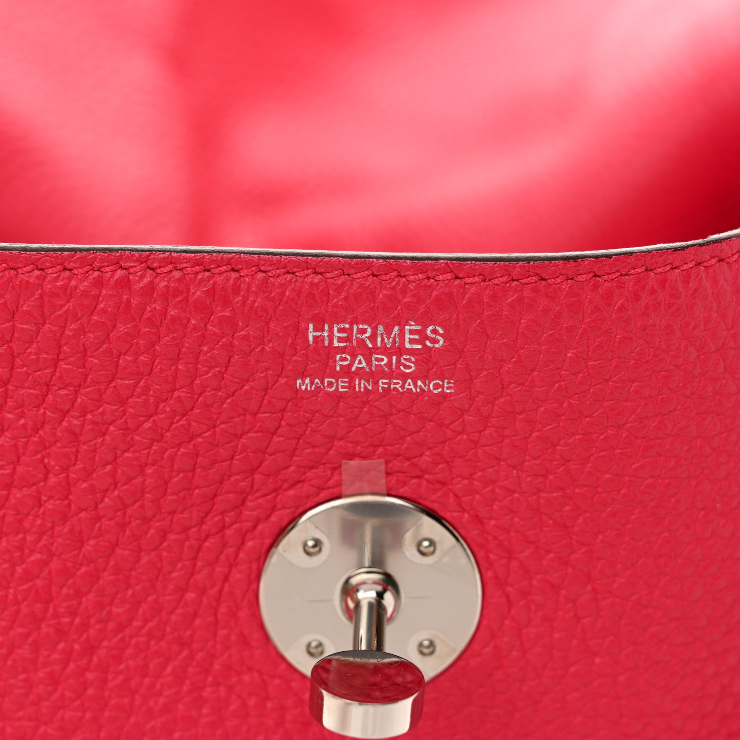 Hermes Taurillon Clemence Lindy 30  Rose Extreme 6 of 12