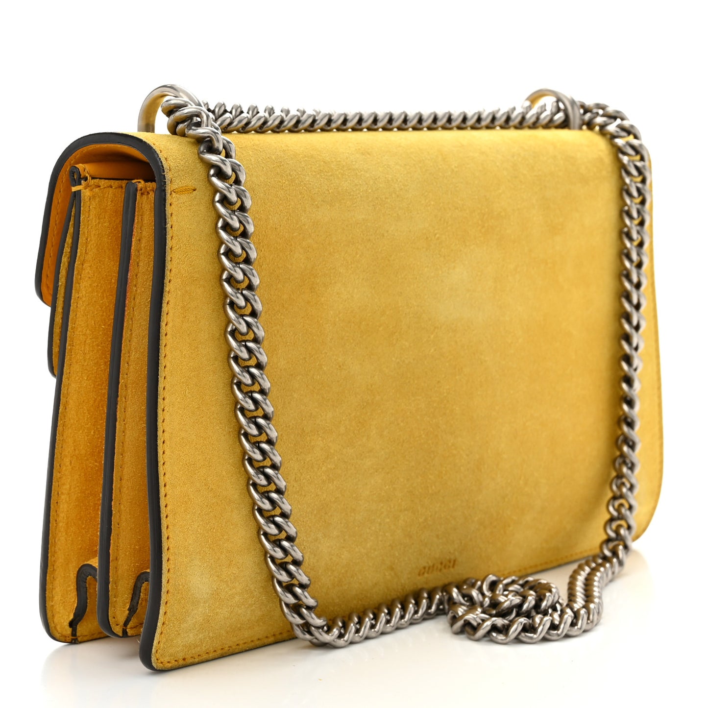 Suede Small Dionysus Shoulder Bag Yellow