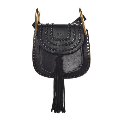 Chloe Calfskin Braided Mini Hudson Shoulder Bag Black 1 of 6