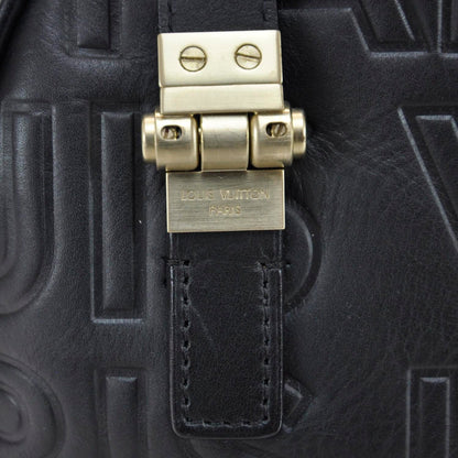 Louis Vuitton Calfskin Embossed Speedy Cube 30 Black 7 of 13