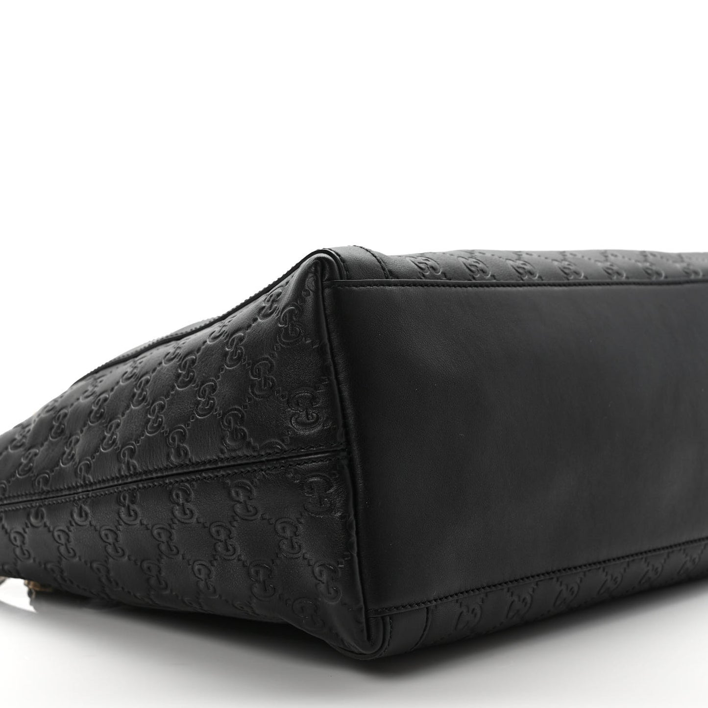 Guccissima Medium Miss GG Top Handle Bag Black