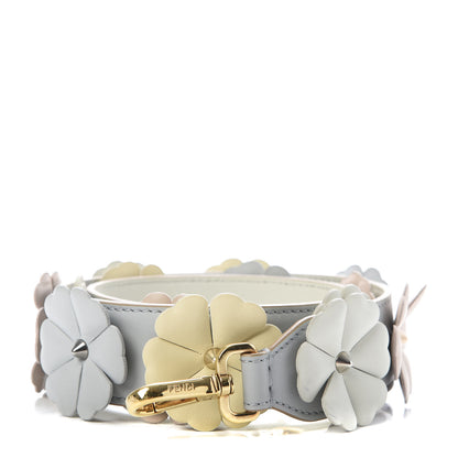 Fendi Calfskin Flowerland Studded Strap You Dove 1 of 4