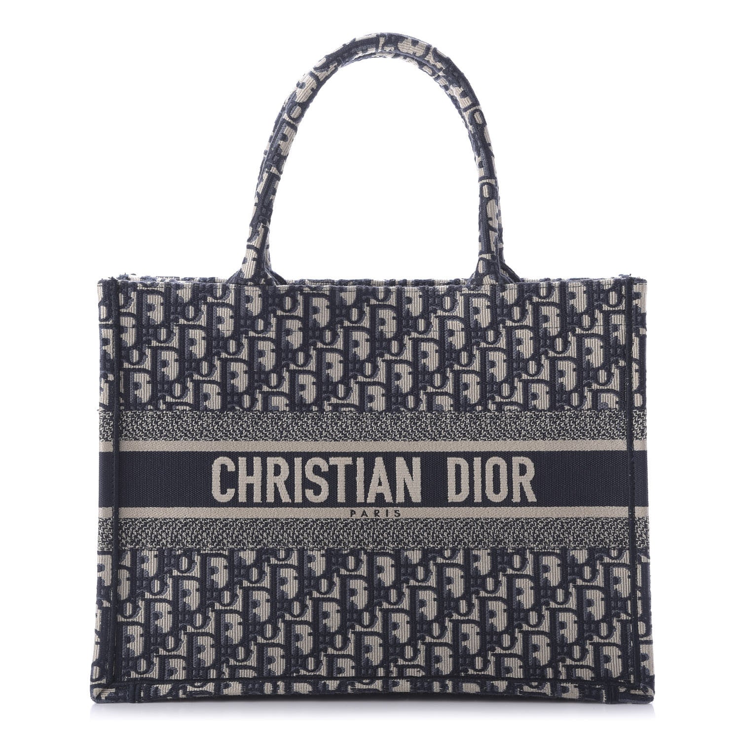 Christian Dior Oblique Medium Book Tote Blue Multicolor 1 of 9