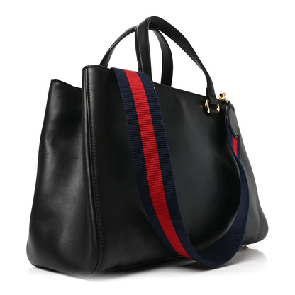 Gucci Calfskin Large Sylvie Top Handle Tote Black 3 of 12