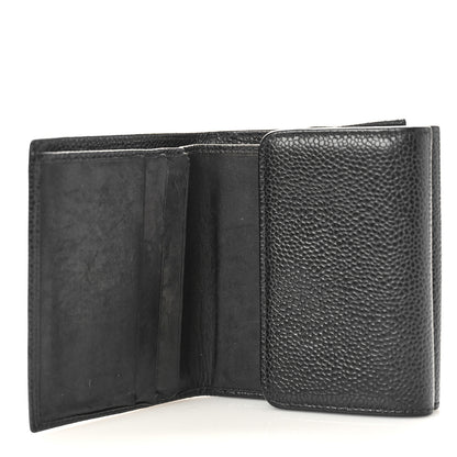 Chanel Caviar Timeless CC Compact Flap Wallet Black 5 of 14