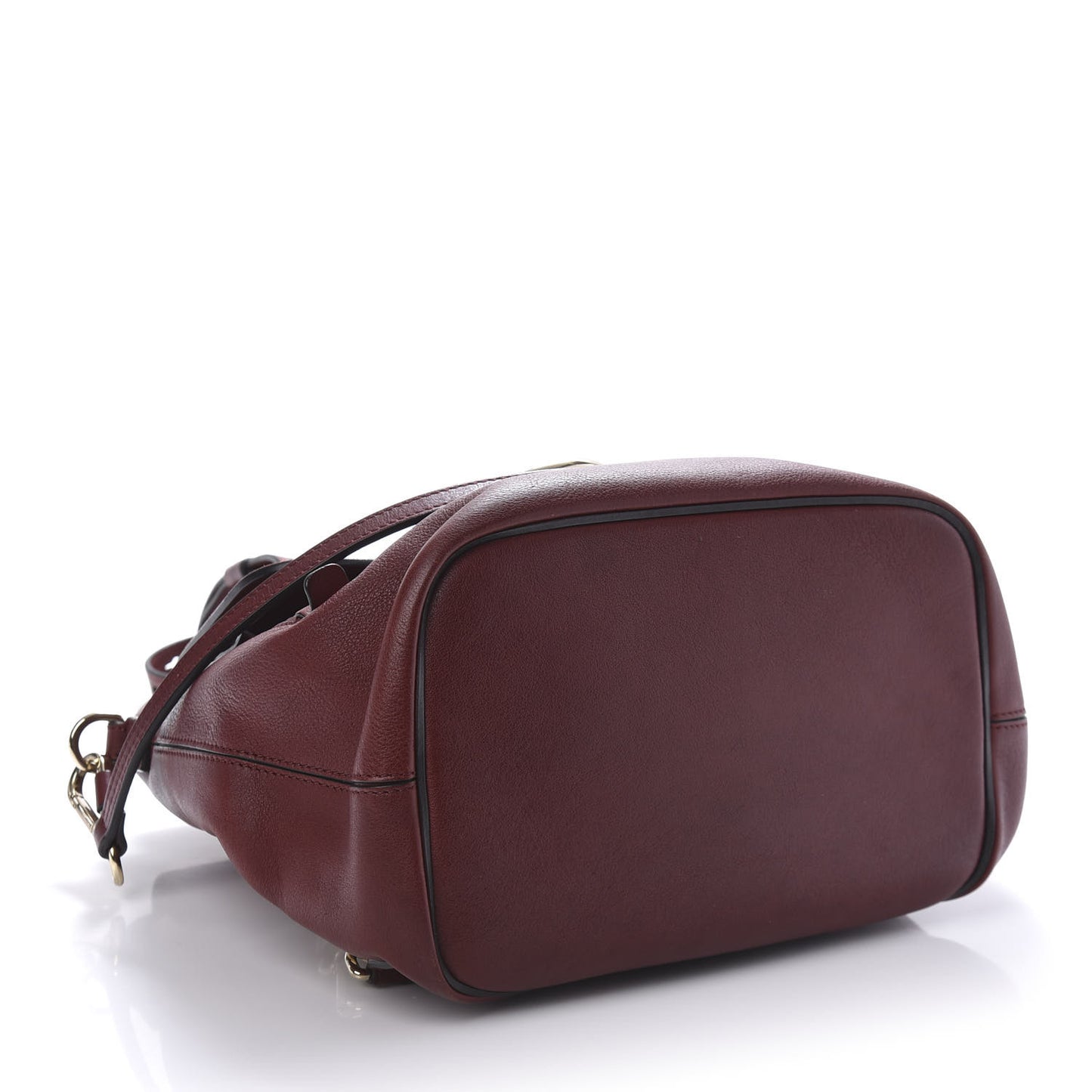 Suede Calfskin Medium Faye Backpack Sienna Red