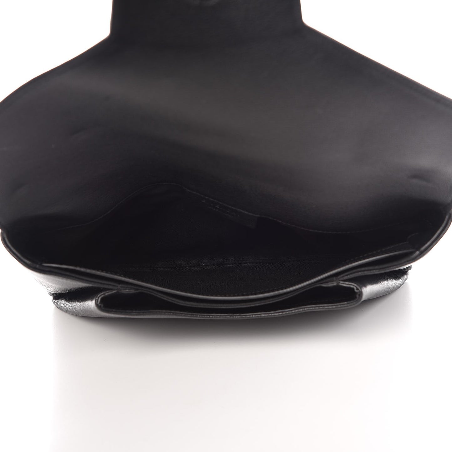 Sugar Goatskin Medium Antigona Envelope Clutch Black