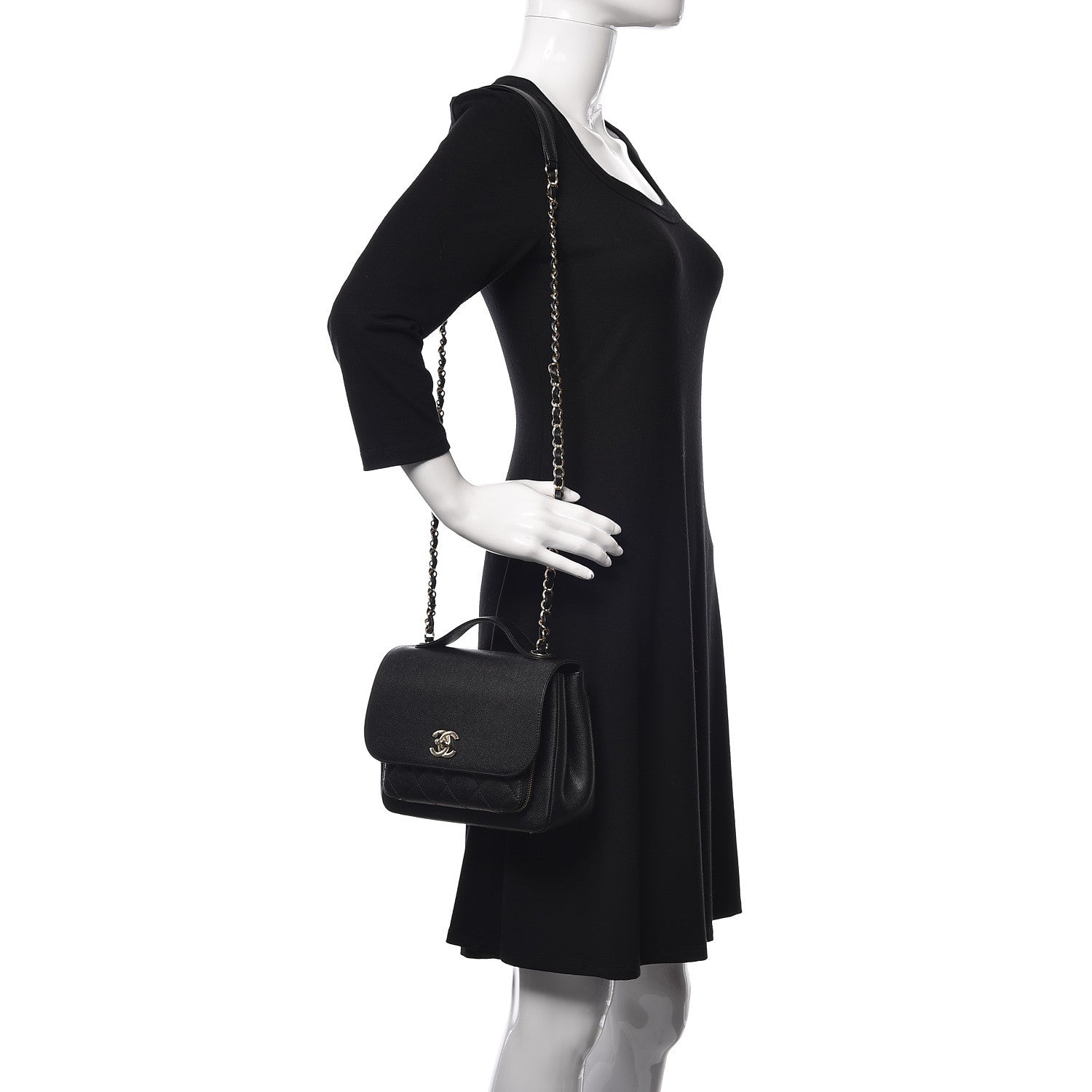 Chanel Caviar Quilted Medium Business Affinity Flap Black 2 of 10