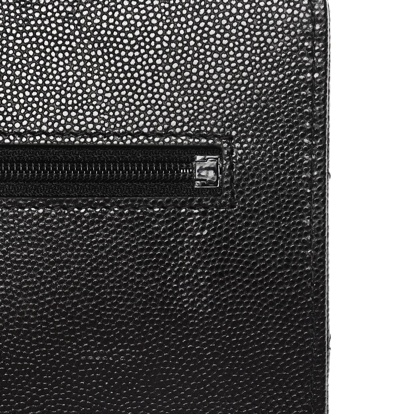 Caviar Quilted My Everything Wallet On Chain WOC Black