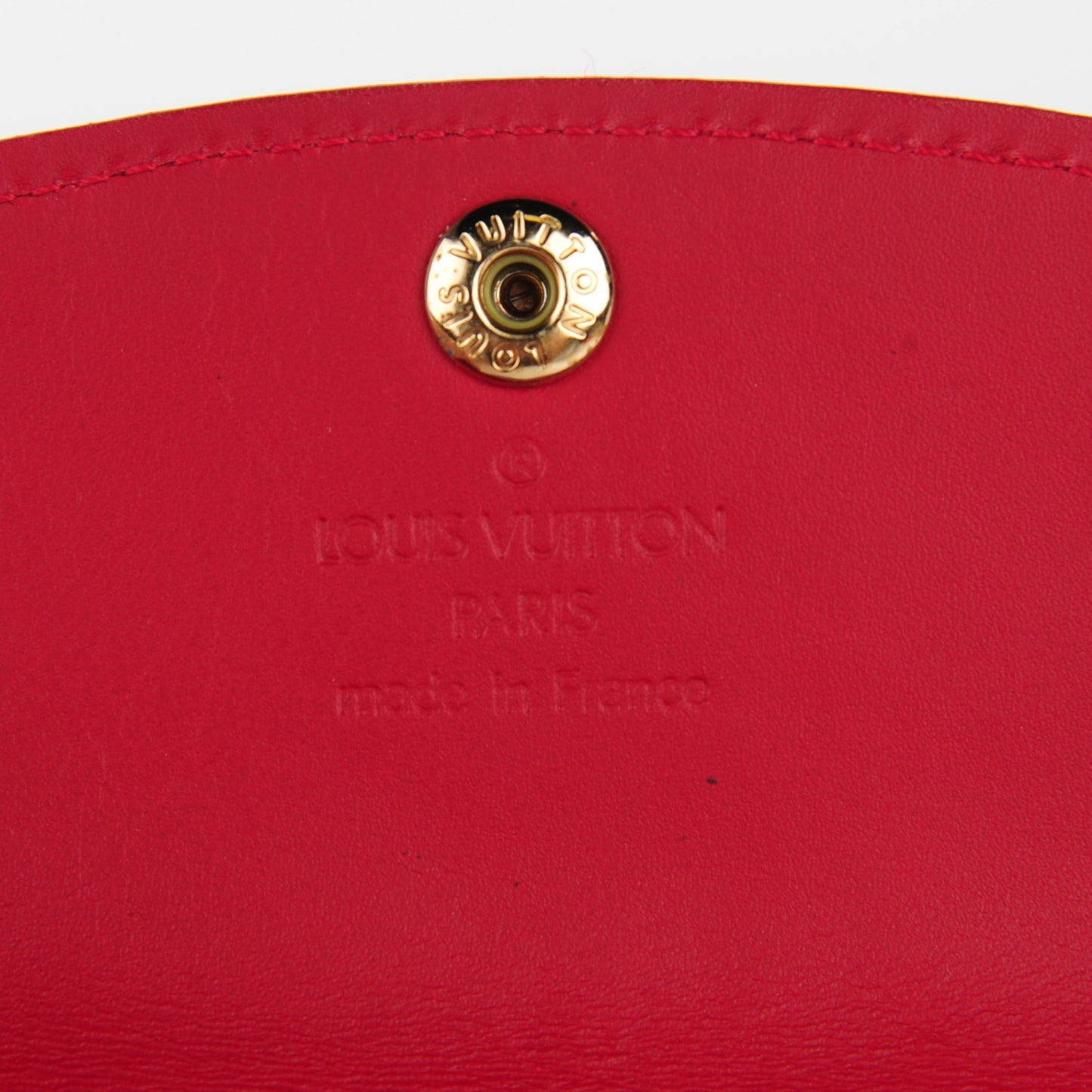 Vernis Envelope Plate Pouch Pomme D'Amour