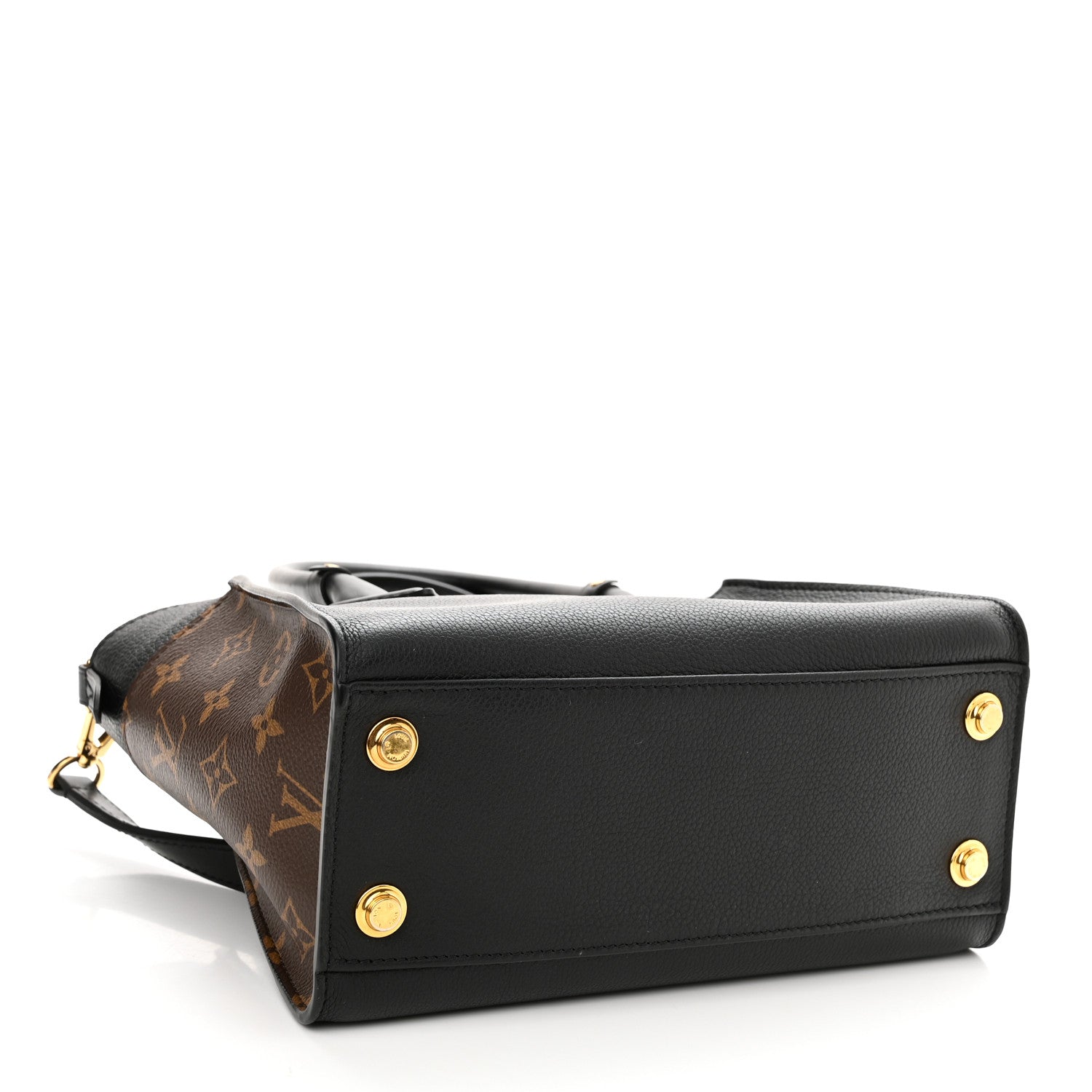 Louis Vuitton Calfskin Monogram On My Side PM Black 4 of 10