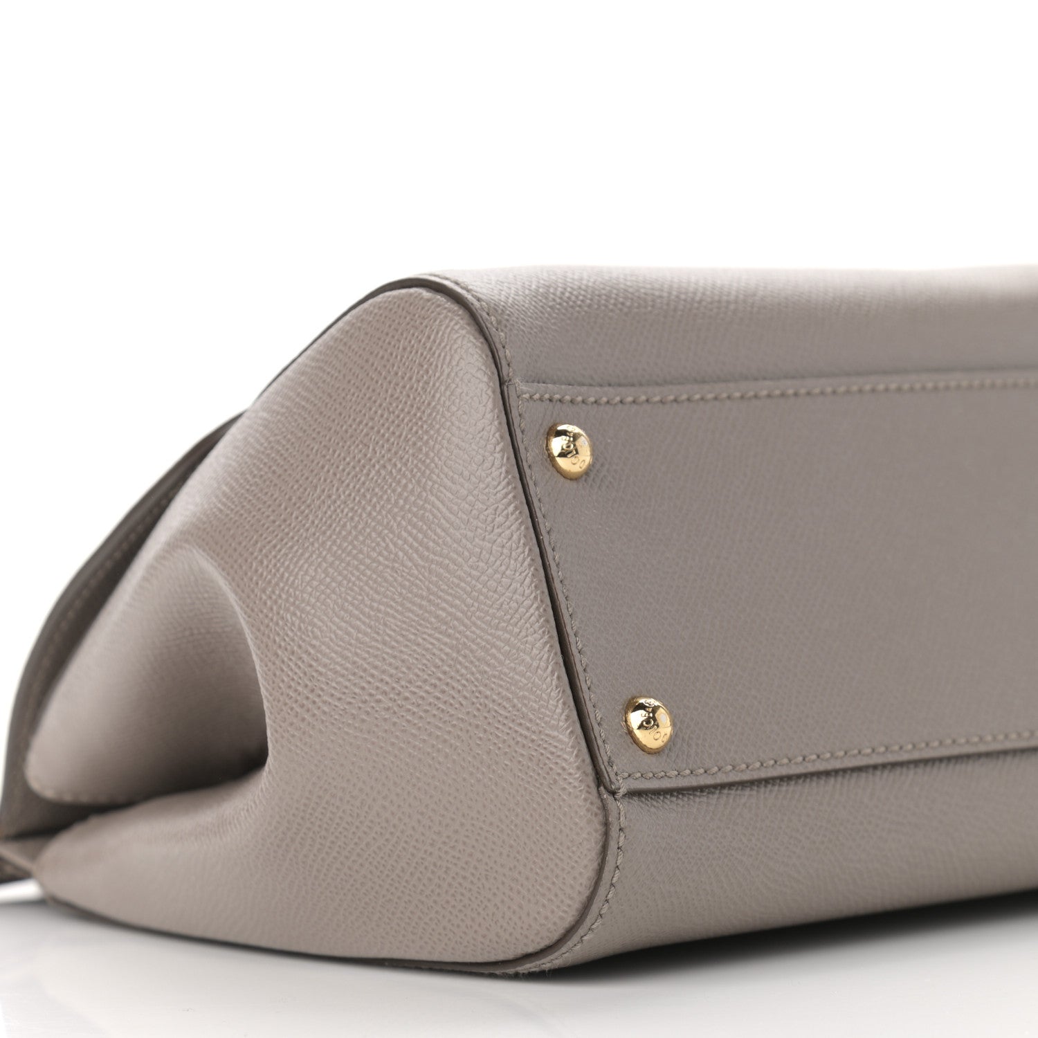 Dolce & Gabbana Dauphine Calfskin Medium Miss Sicily Satchel Grey 8 of 13