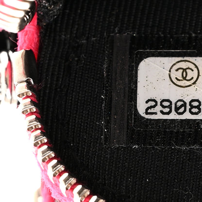 Chanel Patent Quilted Small Clutch With Chain Pink Black 7 of 11